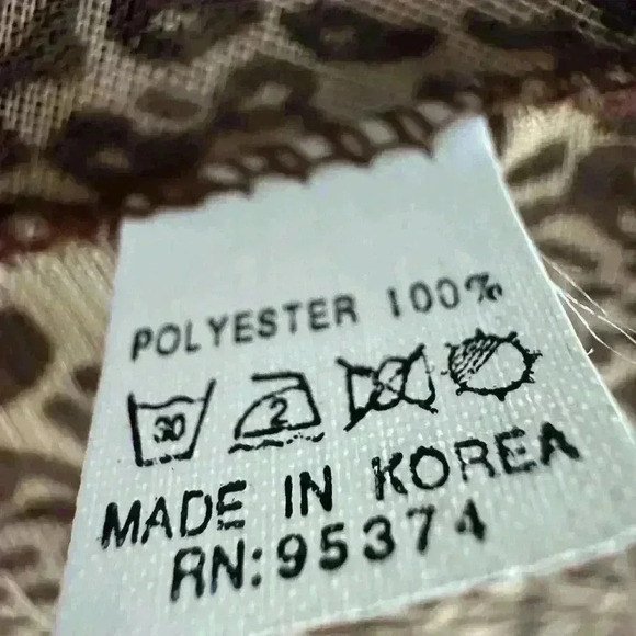 Vintage Handkerchief Animal Print (5) - Picture 4 of 4